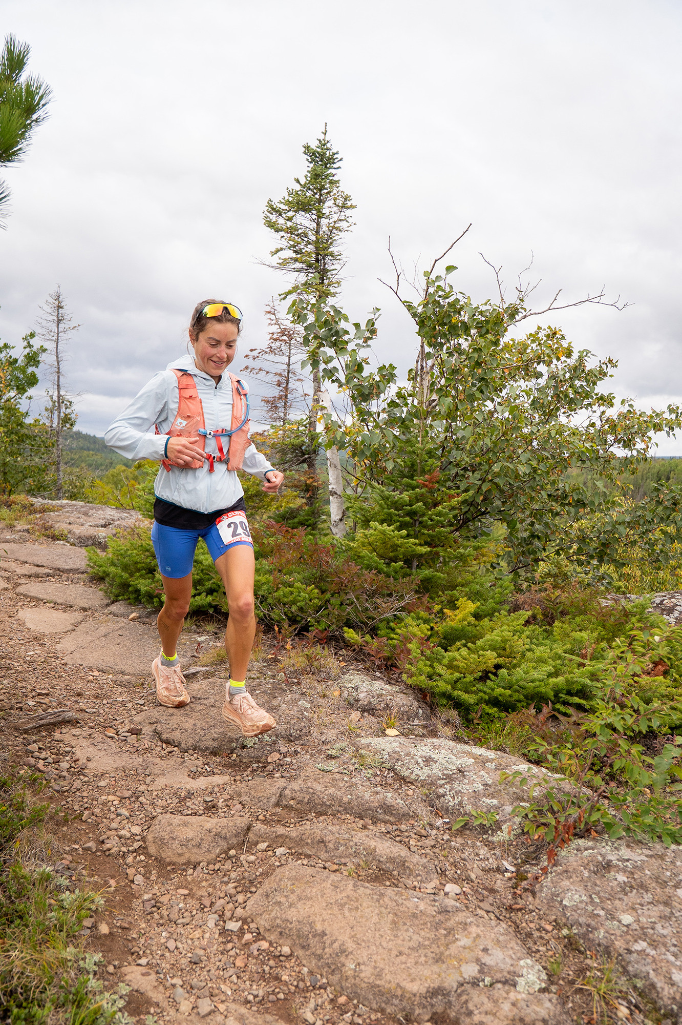 2025 Superior 100 Mile Winner Rachel Turi Going Well in the Early Miles - Photo Credit Danica Nolton