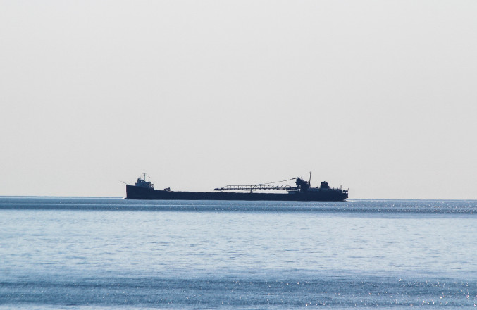 A Distant Ship on Lake Superior - Photo Credit Dan LaPlante