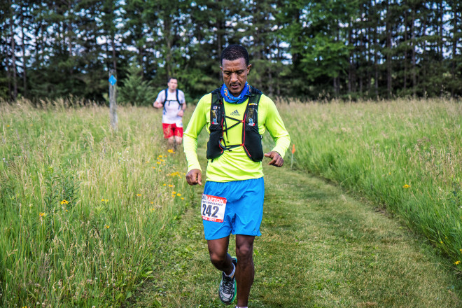 Alem Tesfaledet Concentrating - Photo Credit Fresh Tracks Media
