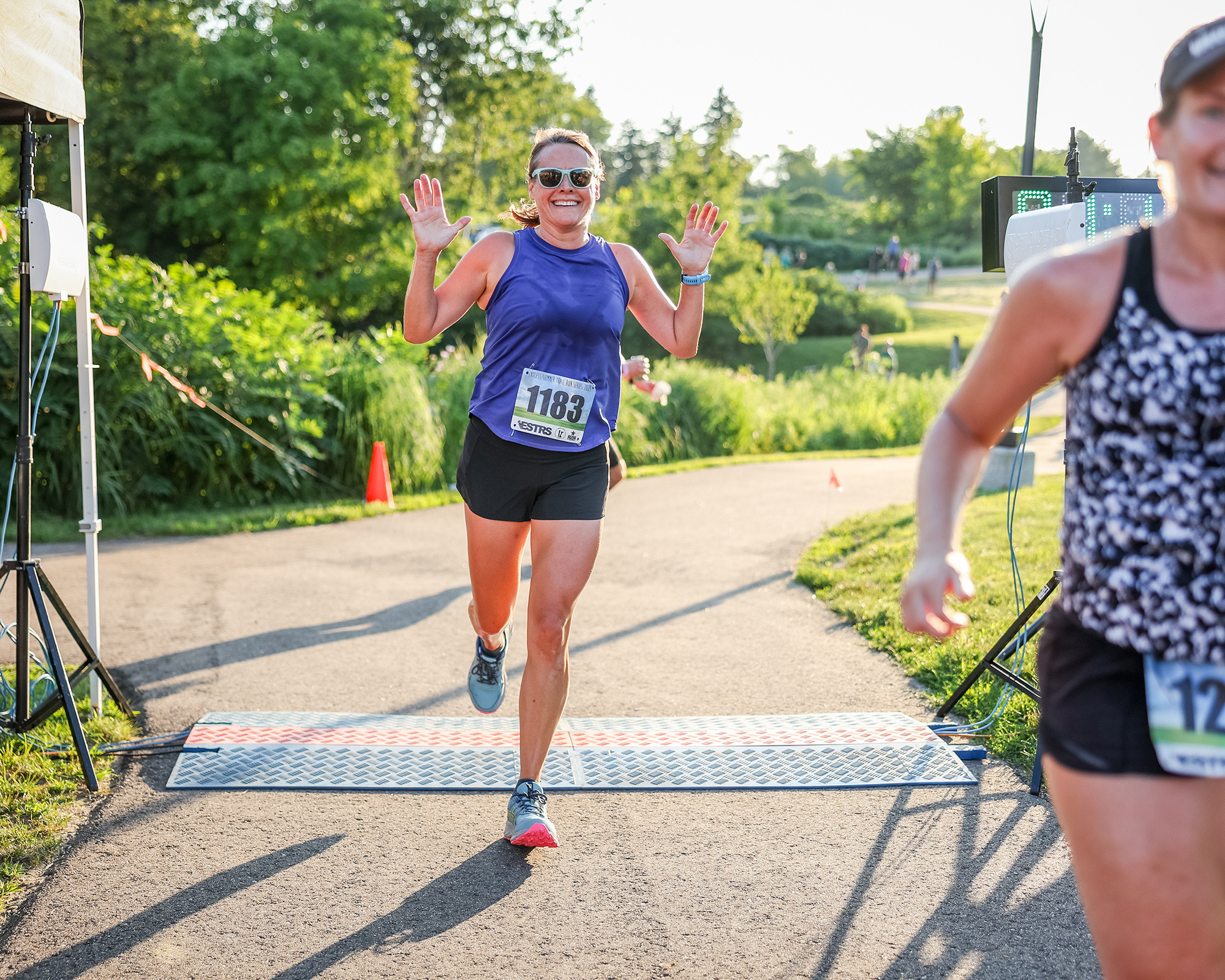 All Smiles at the 2025 ESTRS Lebanon 7 Mile Trail Race - Photo Credit Scott Rokis