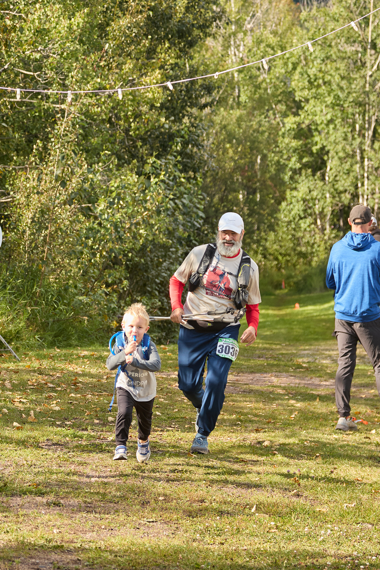 Bringing Grandpa In To The Finish at SFTR 2025 - Photo Credit Christine Armbruster