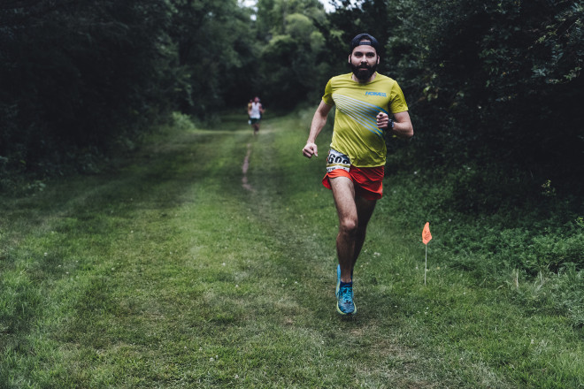 Chris DeNucci Out For a Run at the 2018 ESTRS Hyland 4 Miler - Photo Credit Fresh Tracks Media