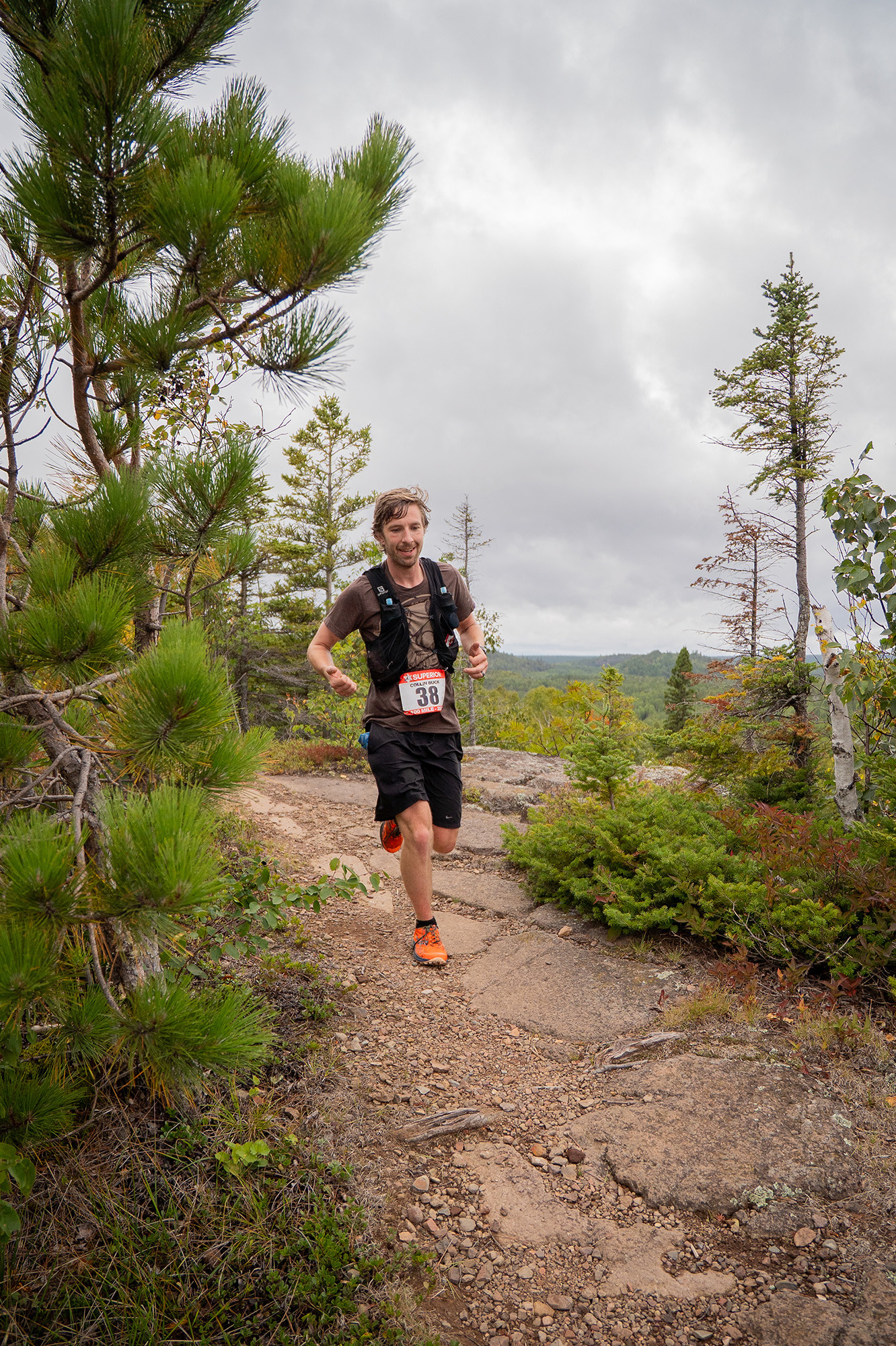 Collin Leading the Early Miles of the 100 SFTR 2025 - Photo Credit Danica Nolton