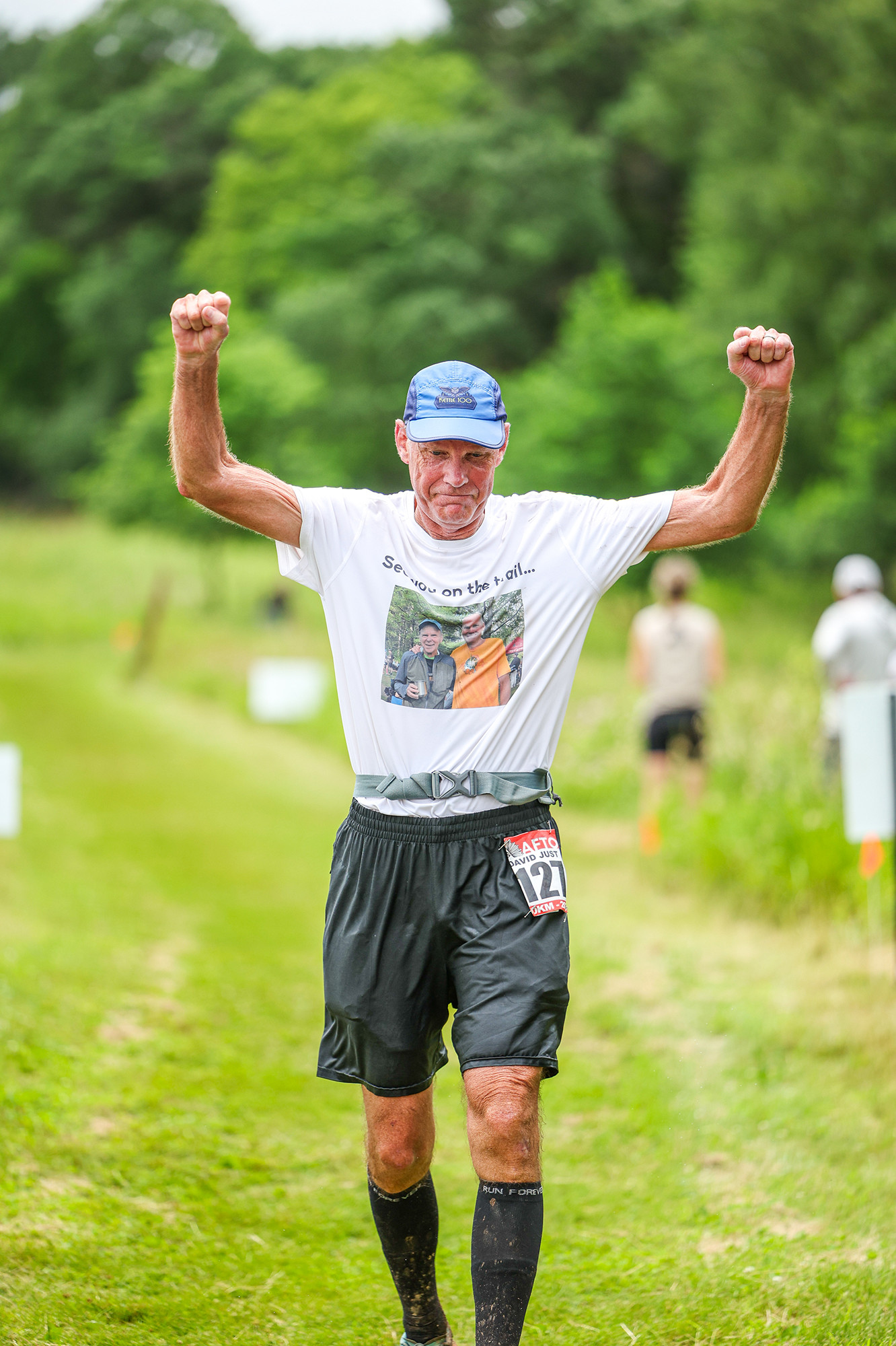 David Just Getting His 15th 50K Finish in 2025 - Photo Credit Scott Rokis