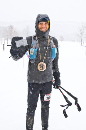 Even Sermud Elated with His Finish - Photo Credit Eric Hadtrath