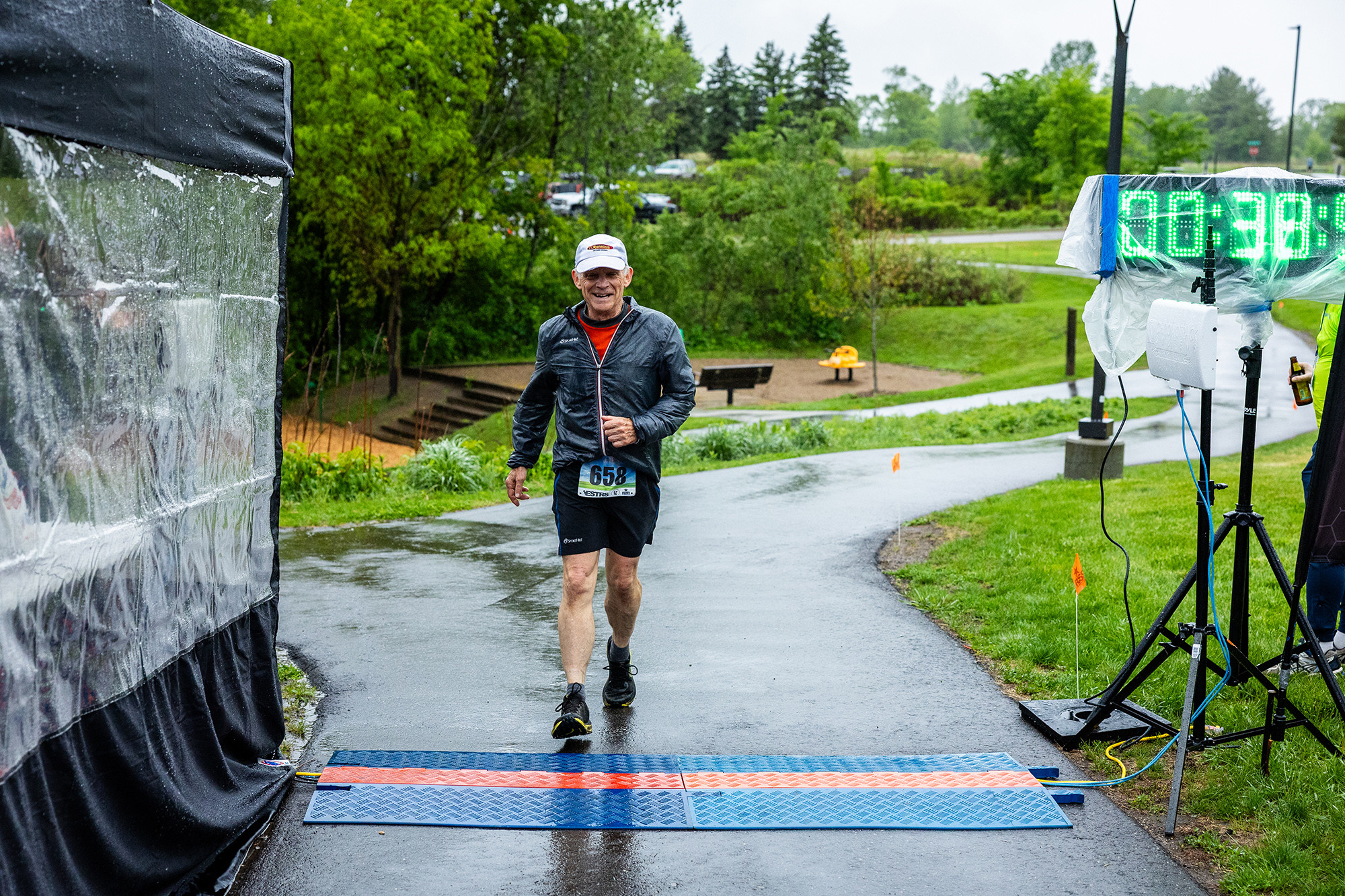 Gary in Sheets of Rain - Photo Credit Scott Rokis