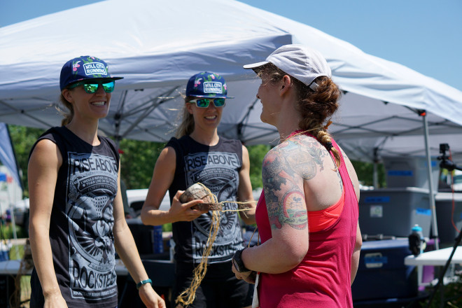 Greeted at the ATR Finish Line - Photo Credit Jamison Swift