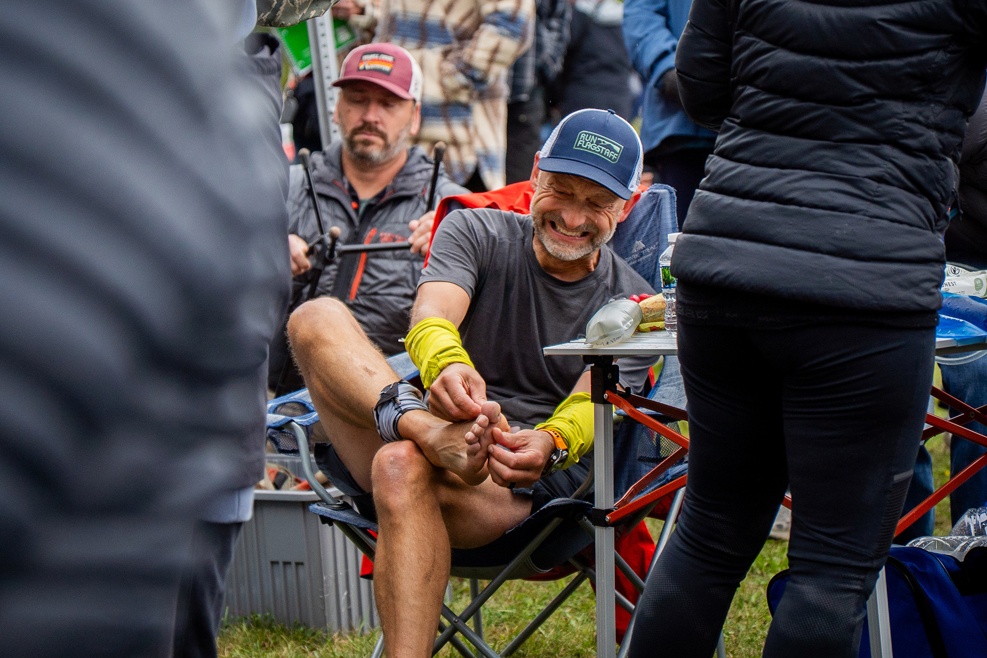 Joel Fixing Feet SFTR 2025 - Photo Credit Danica Nolton