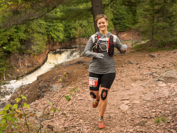 Meredith Oneil Enroute to Her First 100 Finish - Photo Credit Zach Pierce