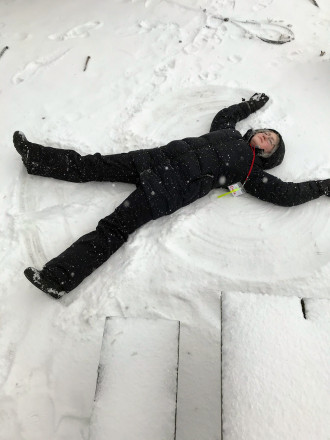 Mid-April Snow Angels - Photo Credit Cheri Storkamp