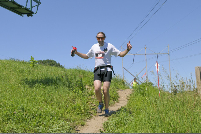 Paul Hasse Happy on the Trails - Photo Credit Dean Neuburger