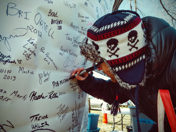 Rob Henderson Immortalized on the Banner of Fame - Photo Credit John Storkamp