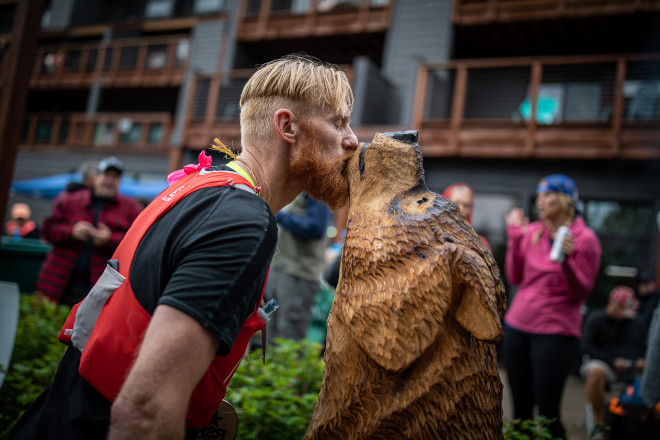 Tim Lays it on the Wolf - Photo Credit Tone Coughlin