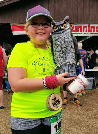 10 Year Old 17 Mile Finisher Ava Hoff - Photo Credit John Storkamp