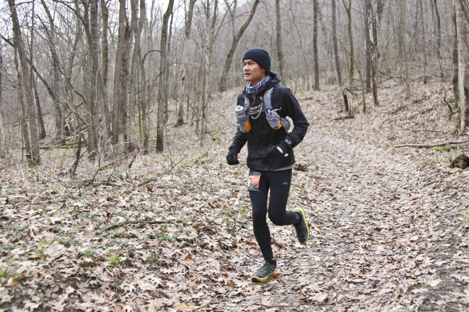 17 Year Old 100 Mile Finisher Kevin Chem - Photo Credit Eric Hadtrath