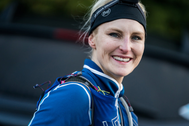 2017 100 Mile Winner Gretchen Metsa All Smiles - Photo Credit Ian Corless