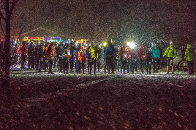 2018 50MI Start In Snow - Photo Credit Paul Nye