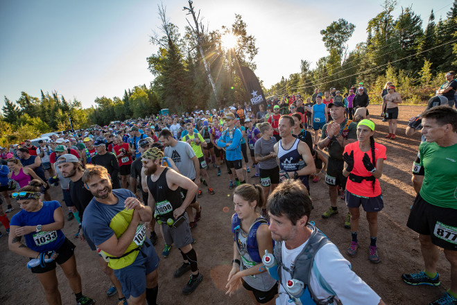 2018 Moose Mountain Marathon Race Start - Photo Credit Tone Coughlin
