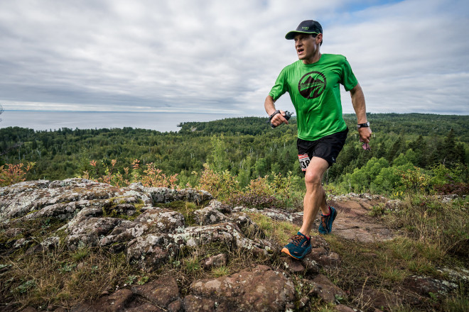 2019 Superior 100 Winnter Mick Jurynec Over Lake Superior - Photo Credit Ian Corless