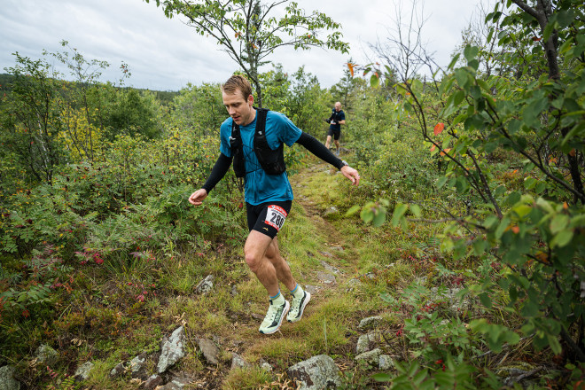 2025 Superior 100 Mile Winner Jakob Wartman Early Miles at Blueberry Hill - Photo Credit Anastasia Wilde