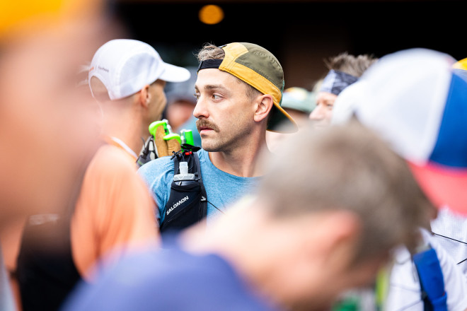 2025 Superior 100 Mile Winner Jakob Wartman at the Start - Photo Credit Scott Rokis