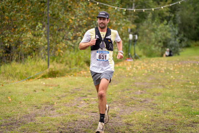 2025 Superior 50 Mile Winner Tyler Morey with a New CR - Photo Credit Jamison Swift