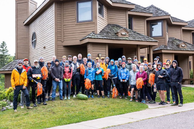 2025 Superior Fall Trail Race Trail Marking Team - Photo Credit Scott Rokis