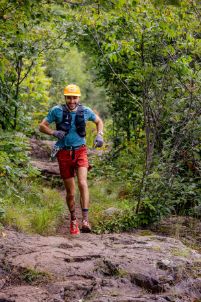 50 Miler Still Running Well at Temperance River SFTR 2025 - Photo Credit Katrina Gaisford