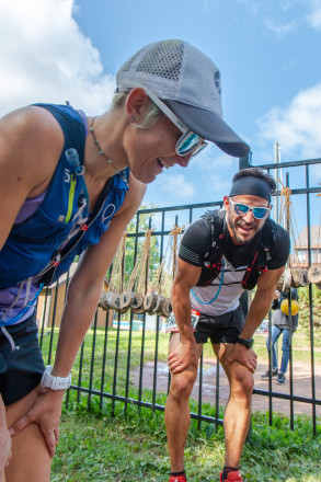 A Little Hands On Knees Break at the Finish - Photo Credit Mike Wheeler