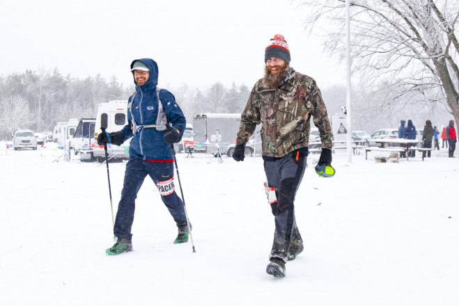 A Runner and His Pacer - Photo Credit Eric Hadtrath