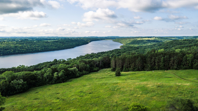 Afton and the St Croix River from Above - Photo Credit Fresh Tracks Media