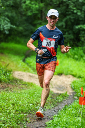 Alex Forte EnRoute to His Third Afton 50K Win in 2025 - Photo Credit Scott Rokis