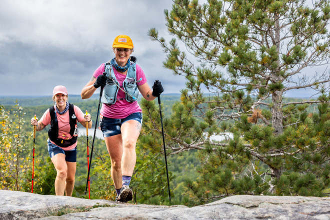 Alisha and Kate on Mt Trudee SFTR 2025 - Photo Credit Scott Rokis