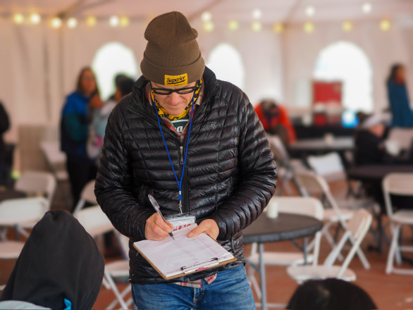 All Runners Must Check Back In - Photo Credit Kevin Langton