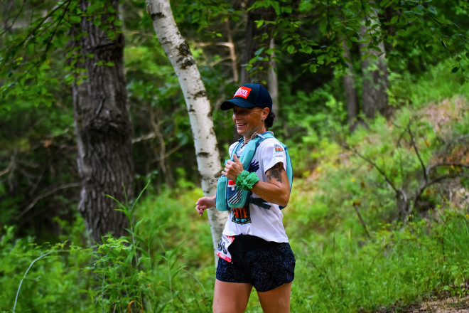 All Smiles Coming Down Campground Hill - Photo Credit David Markman