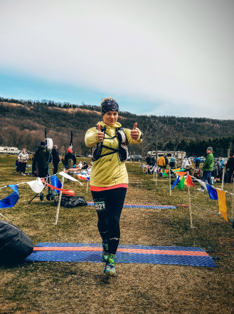 Allison Carolan Finishes the 50 - Photo Credit John Storkamp