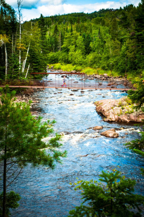 April Anselmo Crosses the Baptisim River - Photo Credit Nick Graham