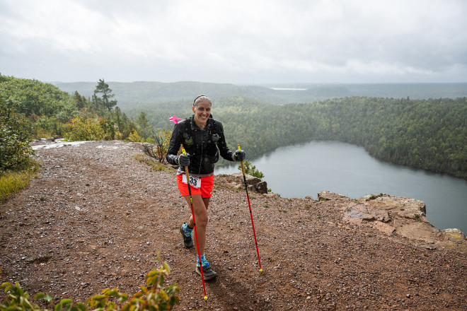 Aron Johnson Smiling in the Rain at Bean Lake SFTR 2025 - Photo Credit Anastasia Wilde