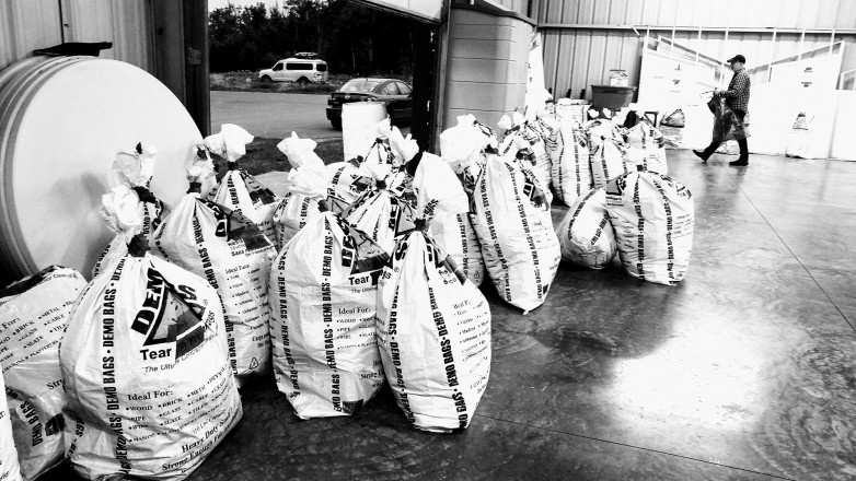 Bags of Drop Bags - Photo Credit John Storkamp