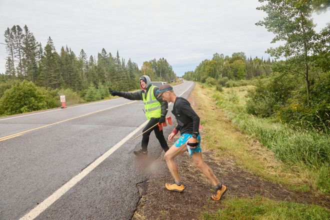 Bill Helping at the Road Crossing SFTR 2025 - Photo Credit Christine Armbruster