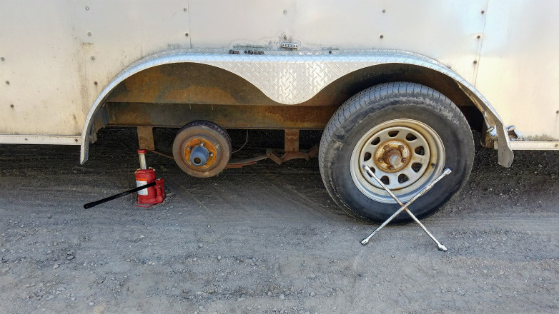 Brendan's Trailer Tire - Photo Credit John Storkamp