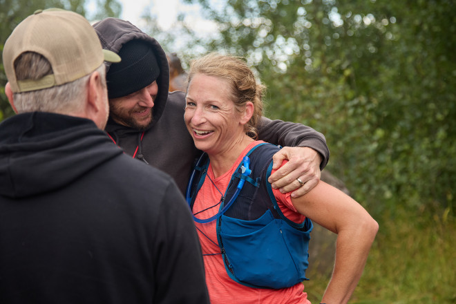 Carrie with a Great 50 Mile Finish SFTR 2025 - Photo Credit Christine Armbruster