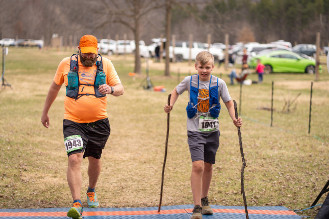 Carson Found Some Helper Sticks - Photo Credit Jamison Swift