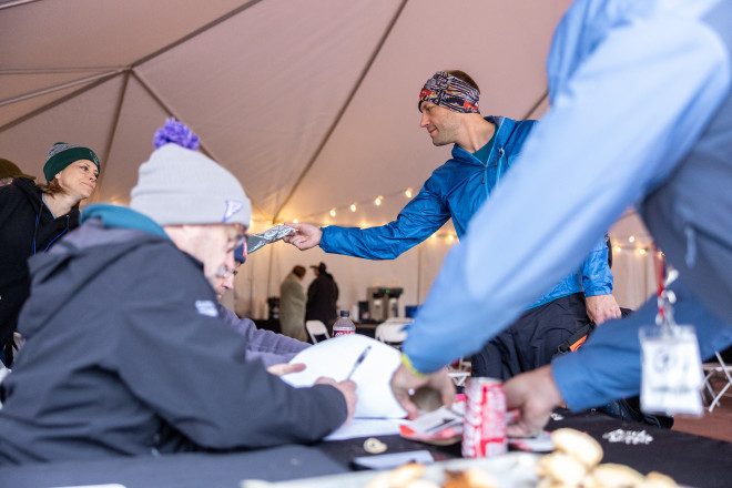 Checking In - Photo Credit Scott Rokis