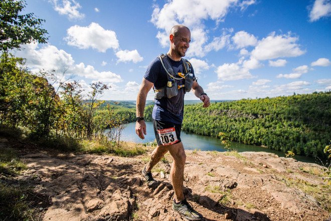 Chris Restad All Smiles Above Bean Lake - Photo Credit Fresh Tracks Media