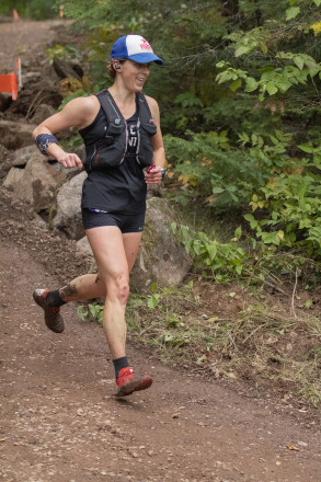 Colleen Macdonald for the 50 Mile Win in 2019 - Photo Credit Dan LaPlante