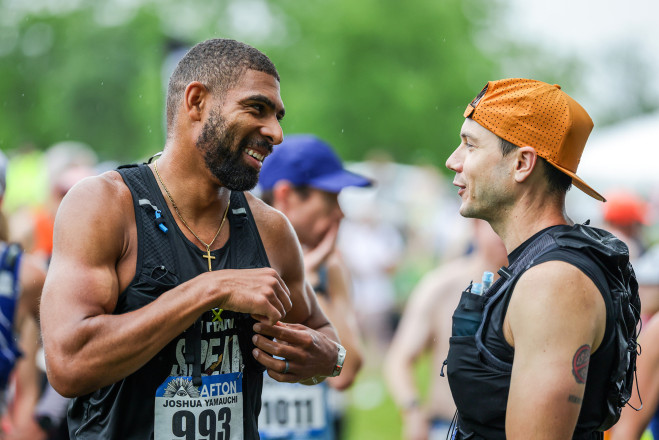 Connecting Pre Race - Photo Credit Scott Rokis