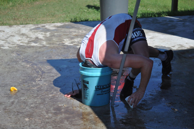 Cooling Off at The Afton Trail Run - Photo Credit Helen Lavin