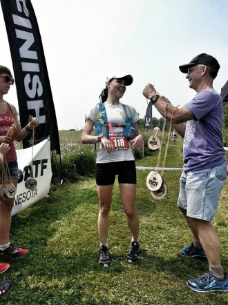 Corey McClay at the Finish - Photo Credit Erik Lindstrom