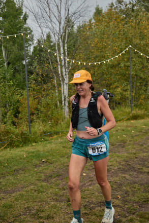 Courtney Finishing The 50 Mile at SFTR 2025 - Photo Credit Christine Armbruster